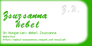 zsuzsanna webel business card
